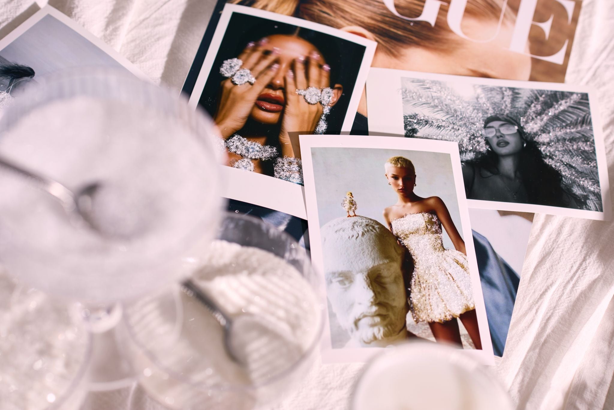 Custom Sparkling Glitter Framed photo - Polaroid