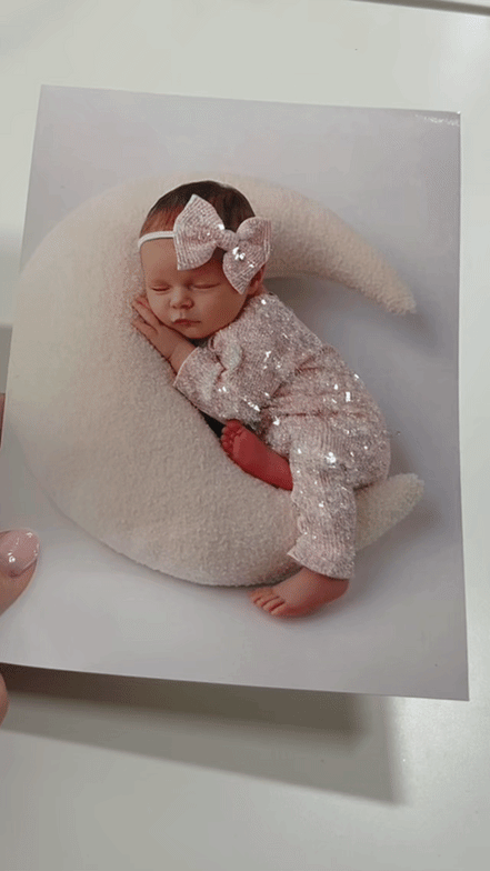 10x15 cm glitter photo