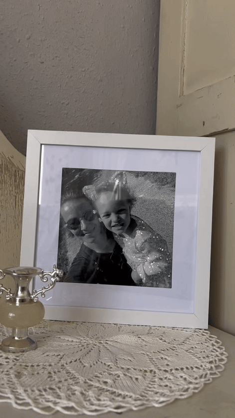 Glitter art framed