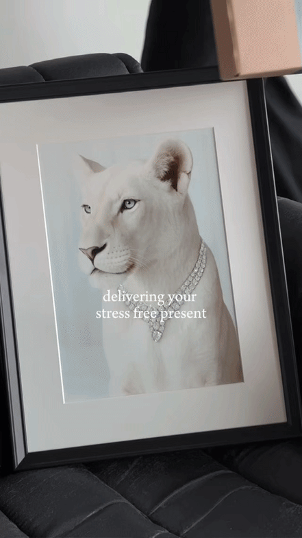 Glitter art framed